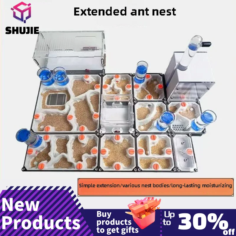 3D Printed Ant Farm queen ant's nest Supplies for Beginner Ant Keepers Ant house Suitable for small ant species Pet Anthill