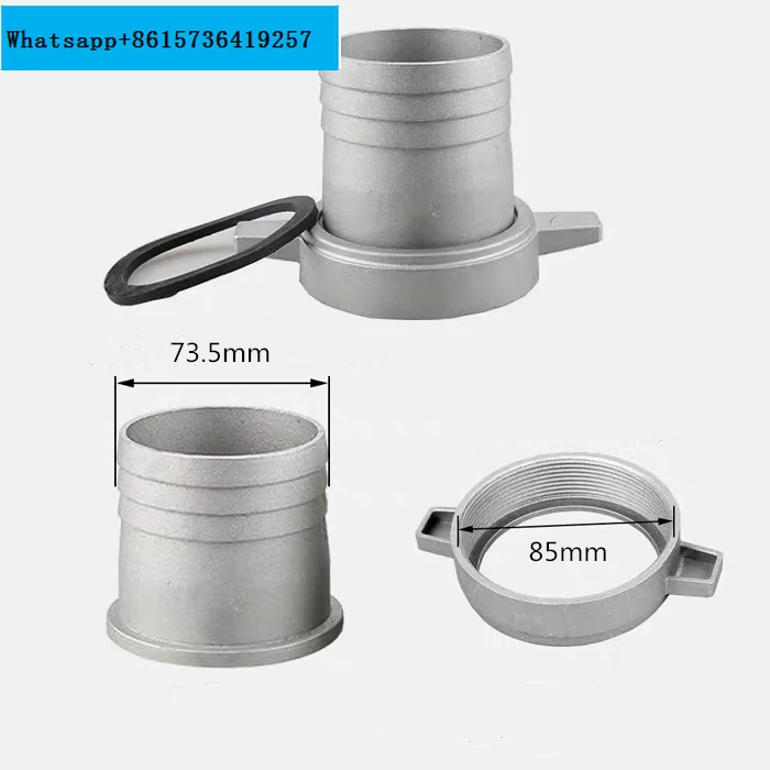 

Gasoline water pumps fittings 3 three Inch aluminum pipe connecting wrench with gasket screw nut pump connector tube fitting