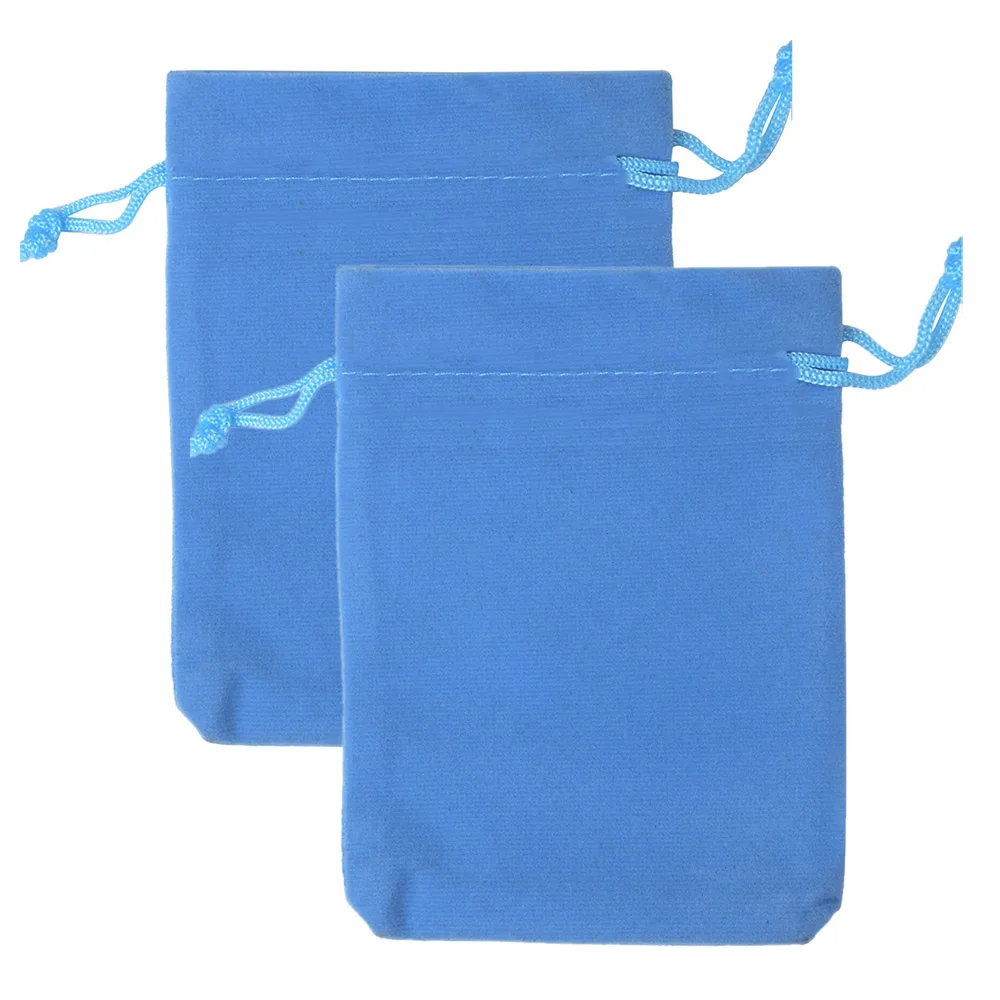 15 pz/lotto 7x9cm borsa con coulisse in velluto per regalo di natale caramelle