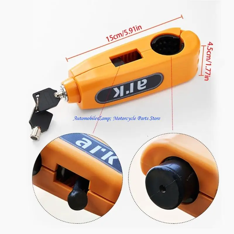 H7BDオートバイグリップロックブレーキ/ハンドルバー/スロットルロック自転車、スクーター、モペット、またはATV盗難防止オートバイロックに適しています