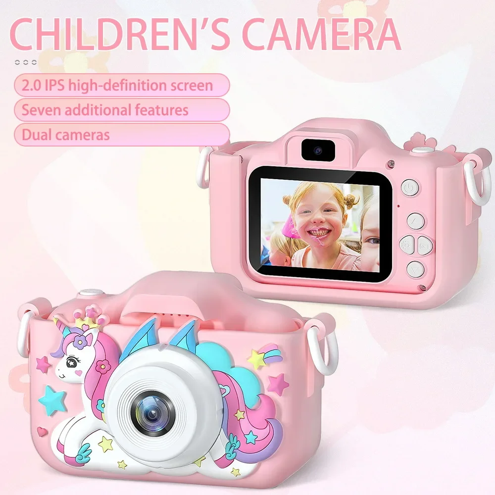 

Children Camera 1080P HD Toddler Digital Video Camera 2.0-inch Kids Camera with Silicone Cases Toys for Christmas Birthday Gifts