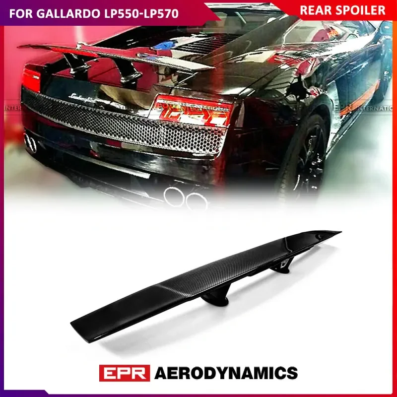 For Gallardo LP550-LP570 DMC Toro Style Rear Spoiler (With or Without Rear View Camera Pot)  Glossy Finished Trunk Wing Body Kit