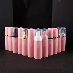 1pc 50ml pink Plastic Foamer Pump Bottle Empty Face Lashes Cleanser Cosmetic Bottle Soap Dispenser Foam bottle