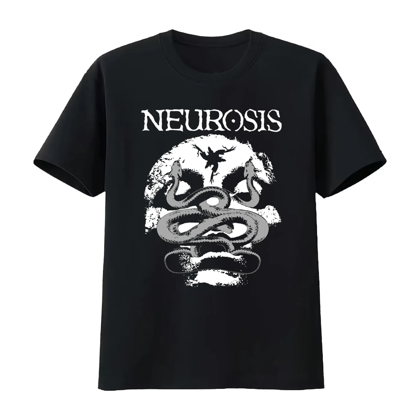 NEUROSIS T-Shirt Summer Casual Cotton Tee Oversized Streetwear Tops Vintage Graphic Print Loose Fit Short Sleeve