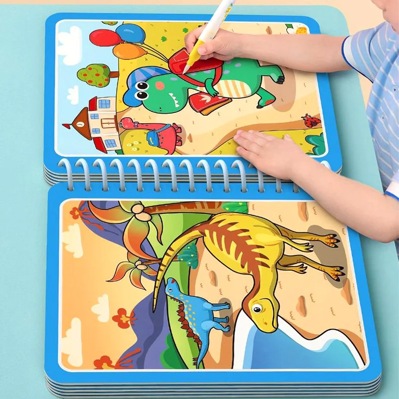 Montessori Toys Magic Water Drawing Book Kids Educational Games Paintings Children Coloring for Babies From 1 Year to 3 Toys