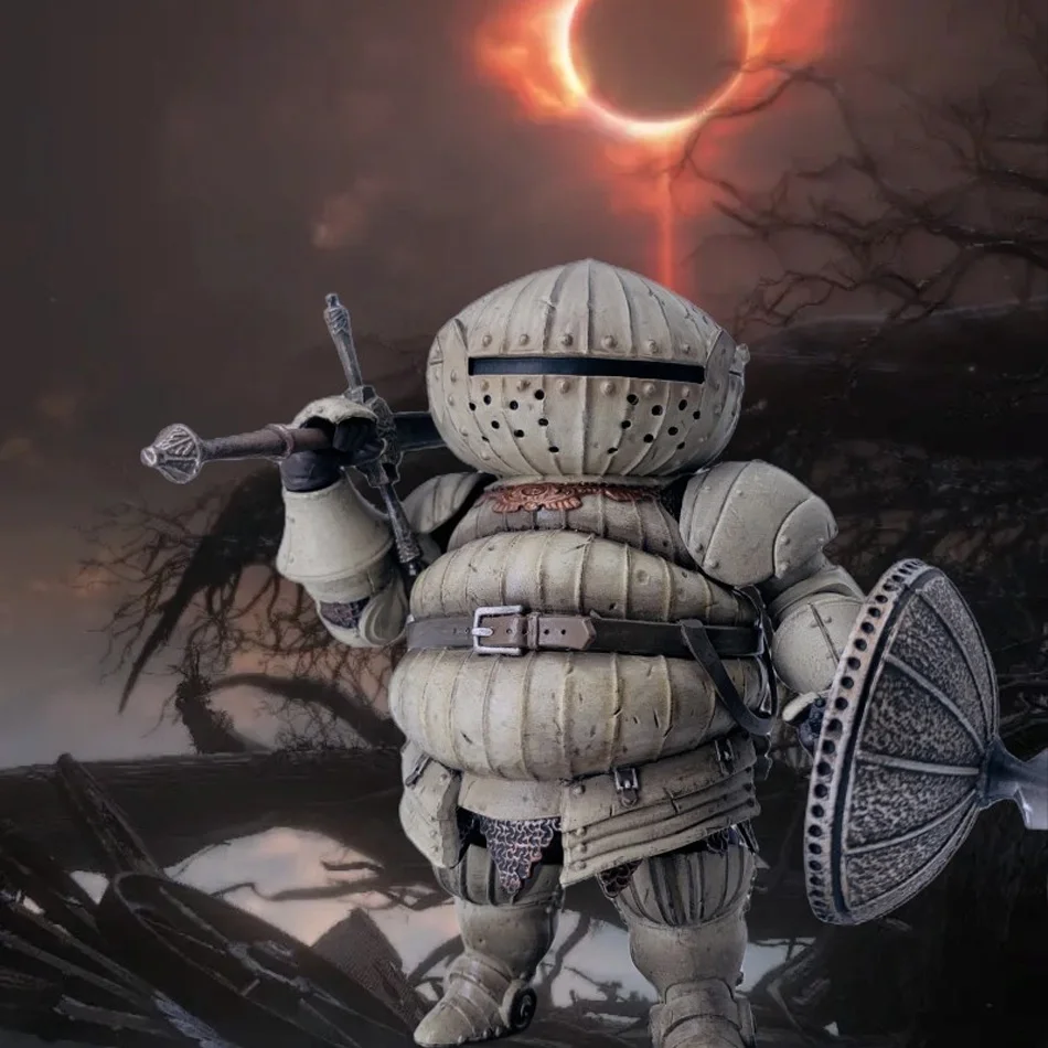 Figura de Ação Q Versão de 12CM de Dark Souls, Catarina Kishi Siegmeyer, Brinquedo de Anime, Modelo de Figurinha para Presentes de Meninos