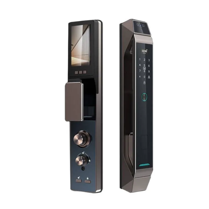 Automatic smart lock 3D facial recognition real-time video intercom electronic lock fingerprint password lock