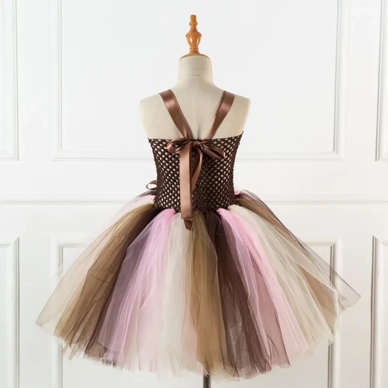 Vestido de tutú Fansy para niña, disfraz de ciervo para fiesta, Carnaval, Navidad, baile de graduación, ropa de Purim, 2-12 años