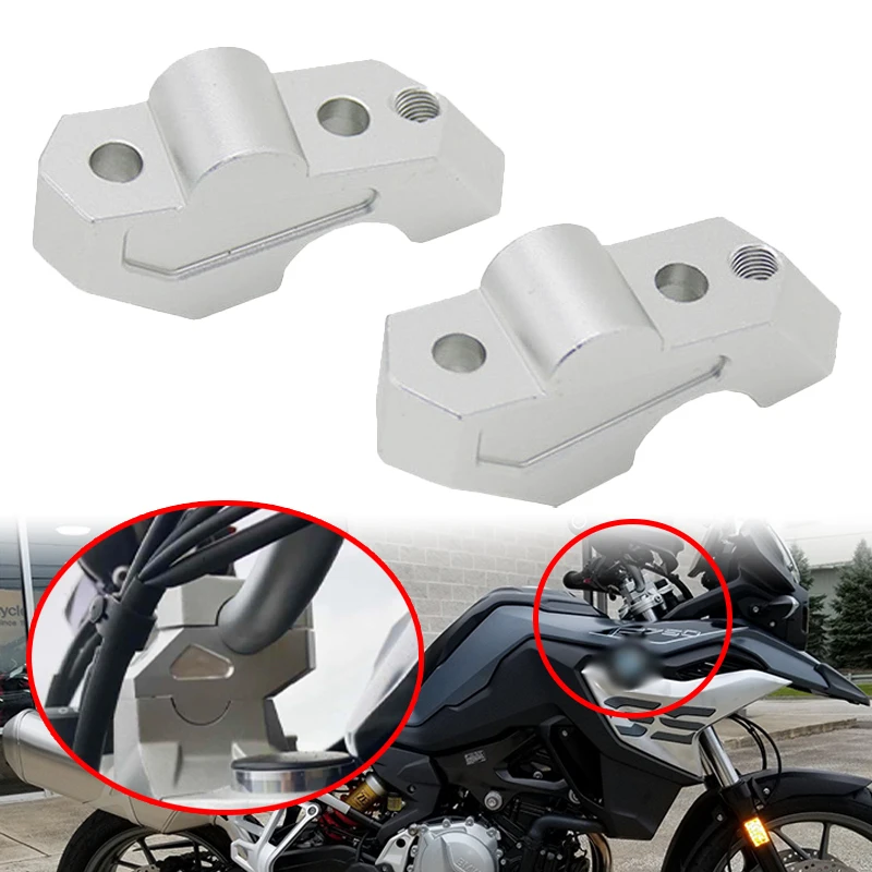 Fit For BMW F750GS 2018 2019 Motorcycle Aluminum Alloy Riser Handle Bars Accessories Handlebar Riser Up Backward Bracket Kit