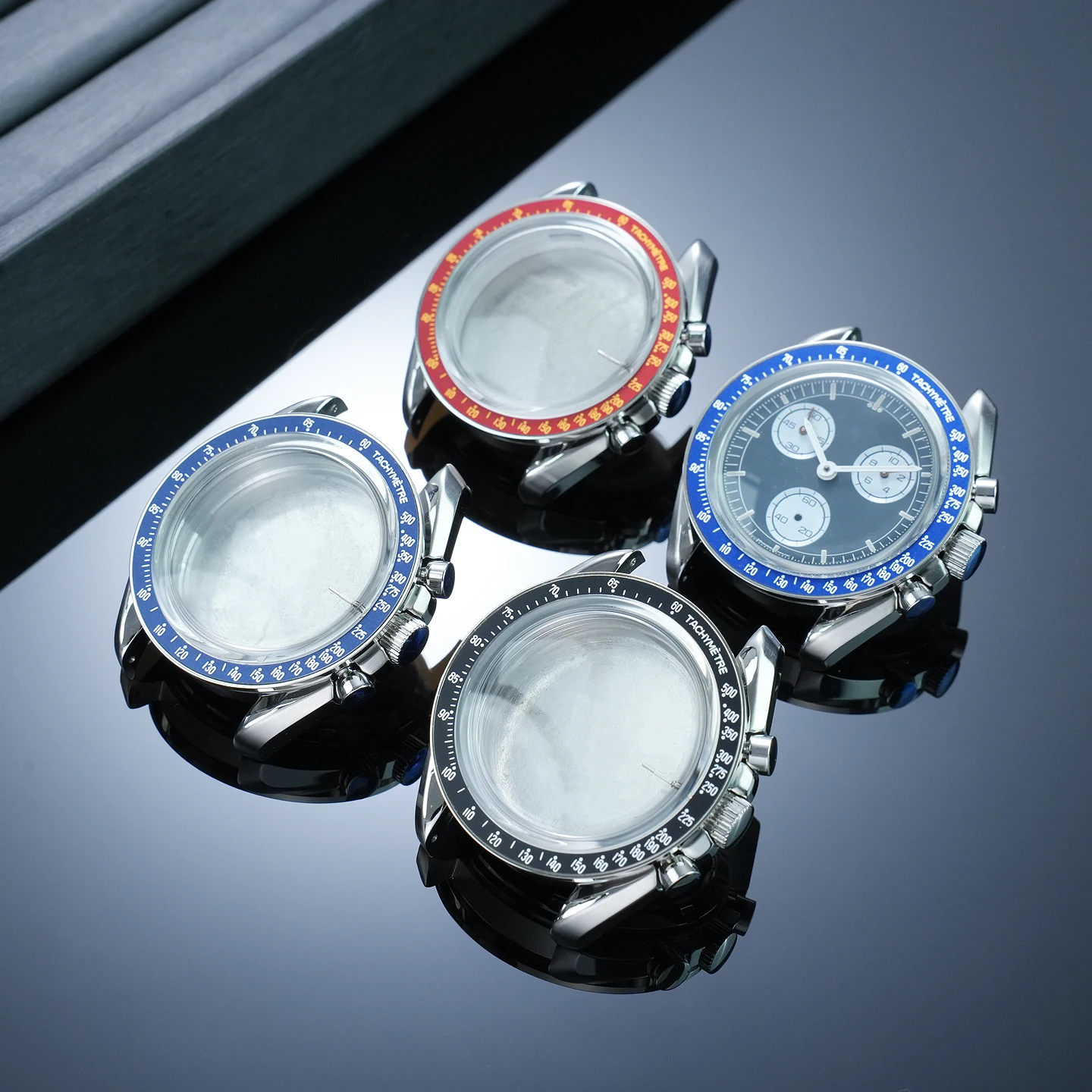 42mm Dial Upgraded 304 Stainless Steel Metal Watch Case Mod Accessories for Swatch X Omega Moon Watch Accessories NO Movement