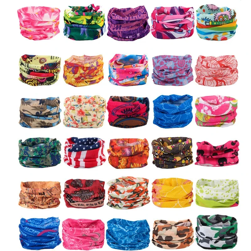 Outdoor Summer Sun Protection Seamless Versatile Magic Headscarf for Men Women Cycling Face Mask Neck Cover Windproof Scarf