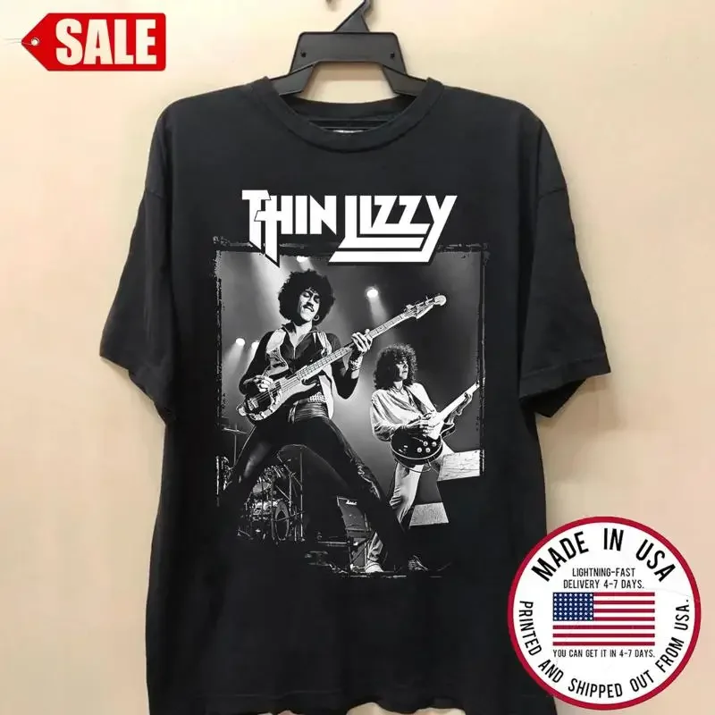 Nueva camiseta divertida de Thin Lizzy para fanáticos de las películas, talla 5Xl para hombre