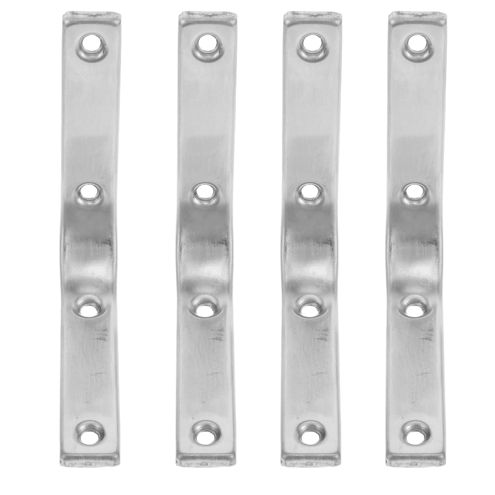 

4pcs Triangle Shelf Brackets Heavy Duty Stainless Steel Floating Desk Wall Mount Corner Support Frame Black