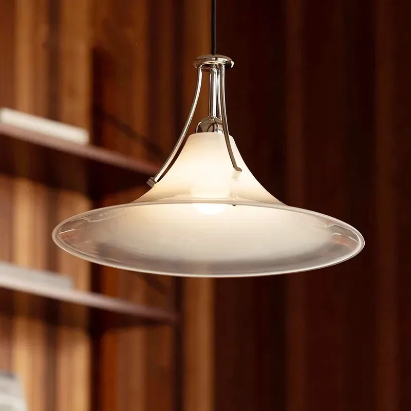 

Led Magnolia Pendant Light Modern Bauhaus Glass Led Lights Bedroom for Living Room Dining Table Pendant Lamp