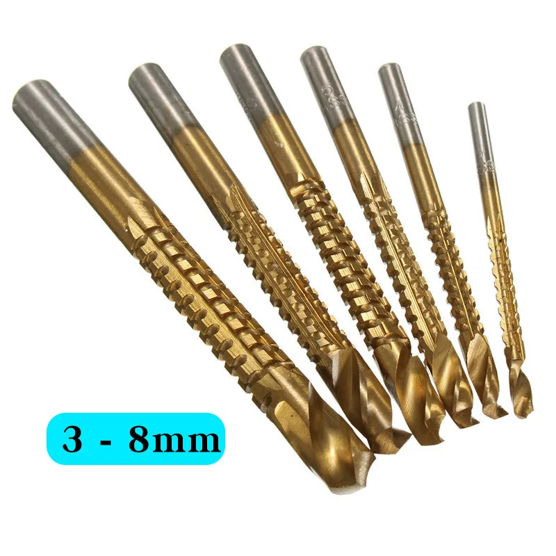 3-8mm Cobalt Drill Bit Set Spiral Screw Metric Composite Tap Drill Bit Twist drill bit set for Electric Drills Bench Drills