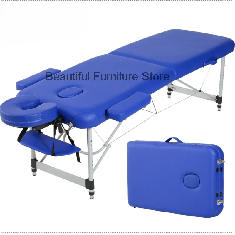 Headboards Folding Bed Massage Pedicure Facial Portable Lash Salon Tables Tattoo Spa Cama Dobravel Beauty Furniture LJ50MB