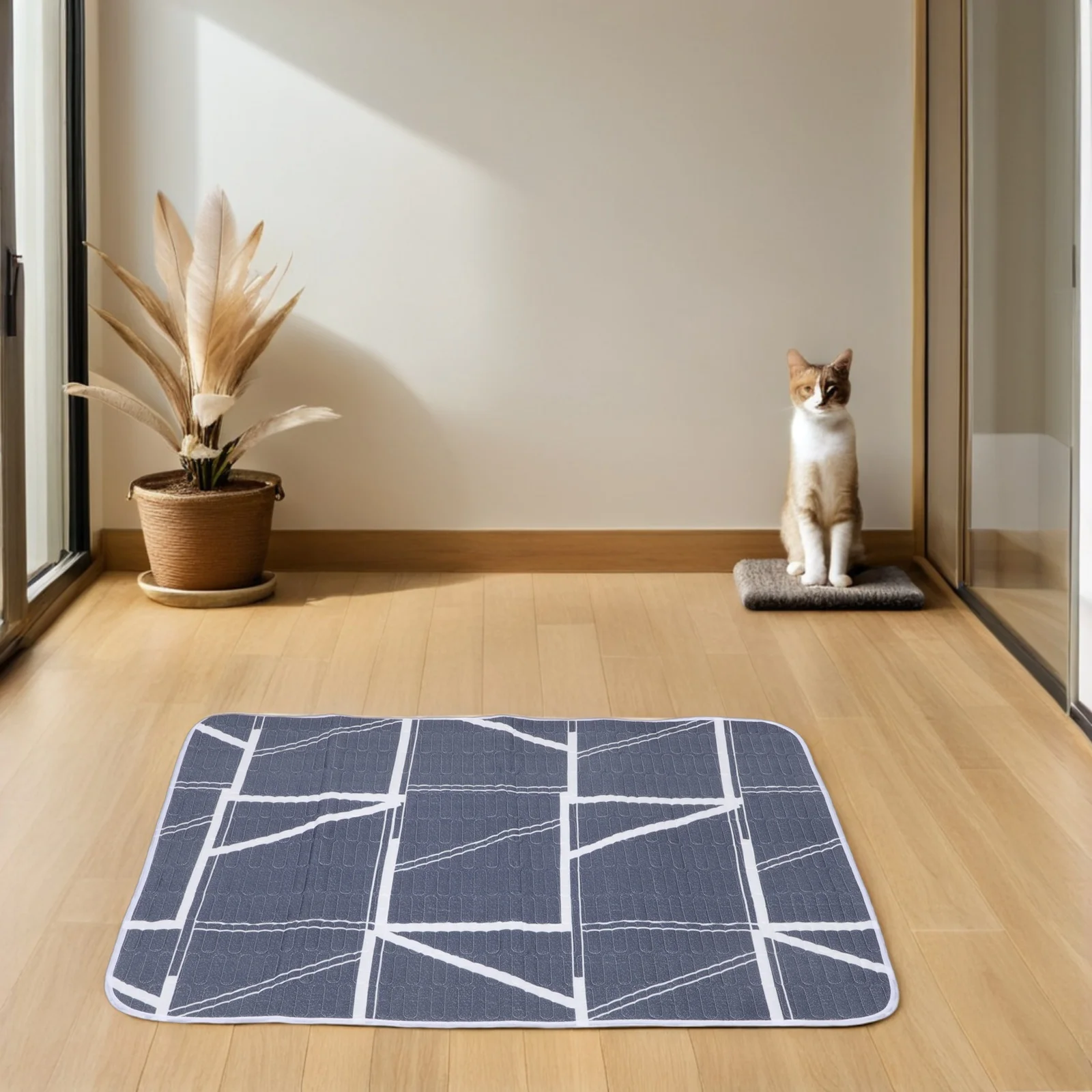 

2pcs Washable Pet Bed Mat Extra Large: Reusable Puppy Pad For Cats Small Dogs Breathable Absorbent Dog Training Mat Waterproof