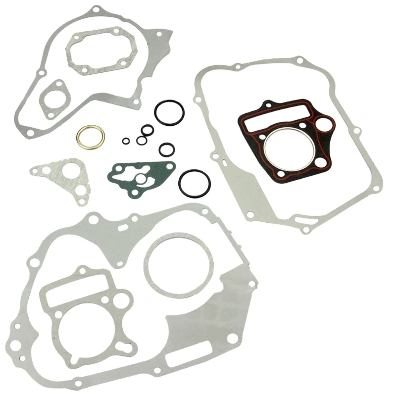 Motorcycle Full Engine Crankcase Clutch Generator Covers Gasket Kits Set Fit for 110CC Dirt Bike Go Karts Chinese ATVs