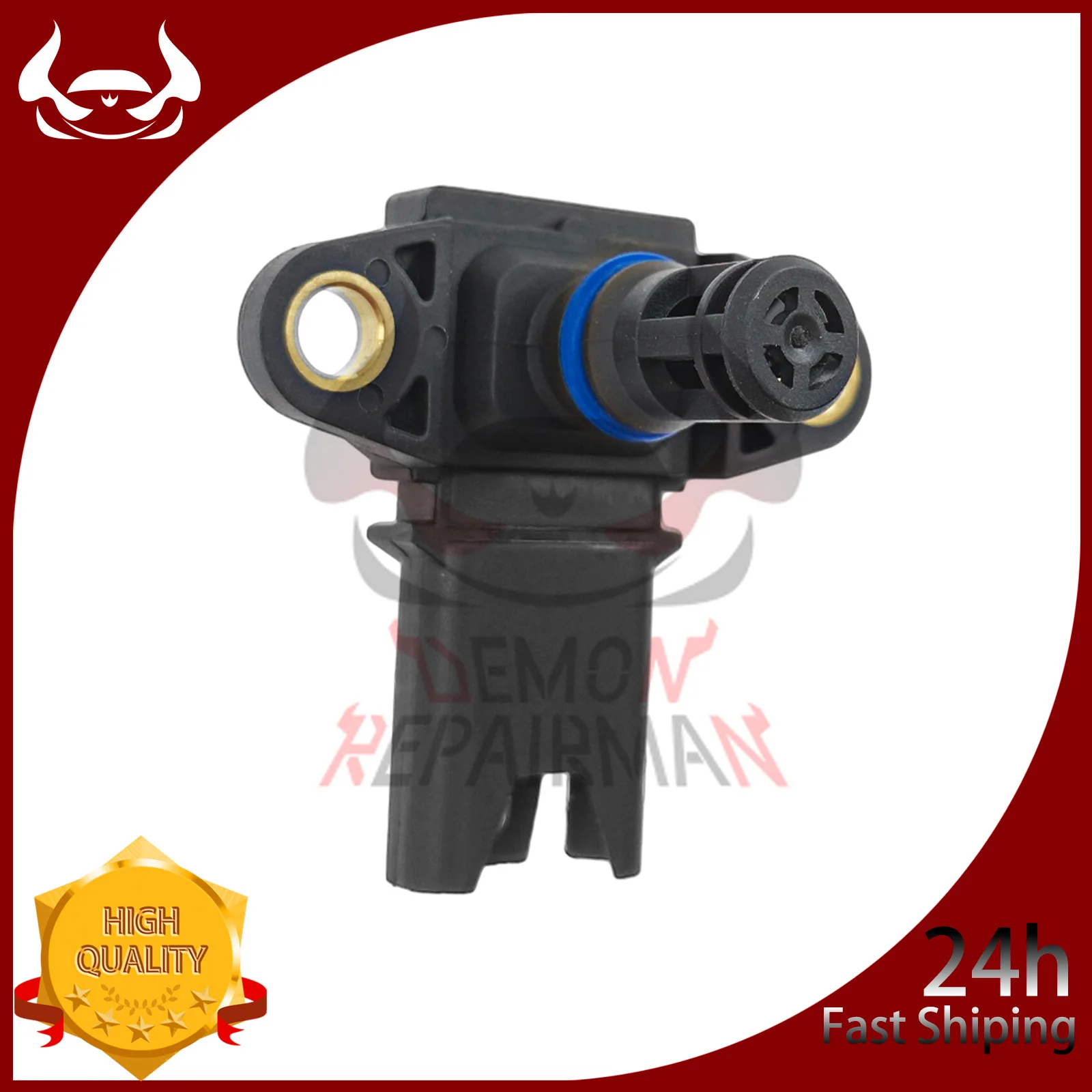 

Turbocharger Boost Sensor For 550i 2011-2015 650i 2012-2013 750Li X5 X6 Z4 4.4L SU13134 2MAP0085 5S11681 158-1315 EC1898 5S11681