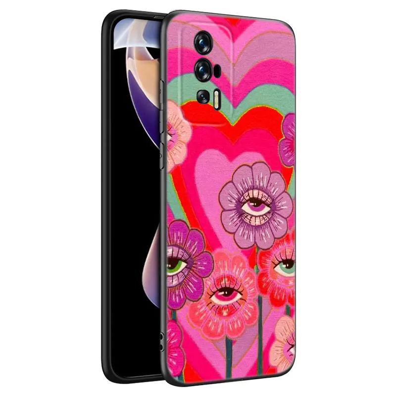 Scary Face Eyes Smiley Case For Xiaomi Redmi K40 K50 Gaming Note 6 7 K20 K60 Pro 7A 8A 9A 9C 9i 9T 10A 10C 12C A1 A2 Plus Cover