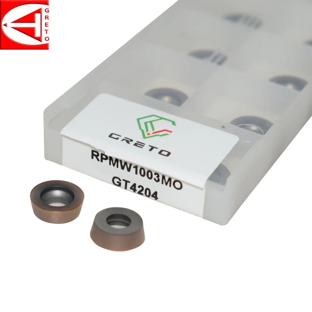 

GRETO RPMW1003MO GT4202 GT4204 инструменты из карбида вольфрама для фрезерования RPMW 1003 MO RPMW1003 -MO фреза RPMW10 03MO-DL