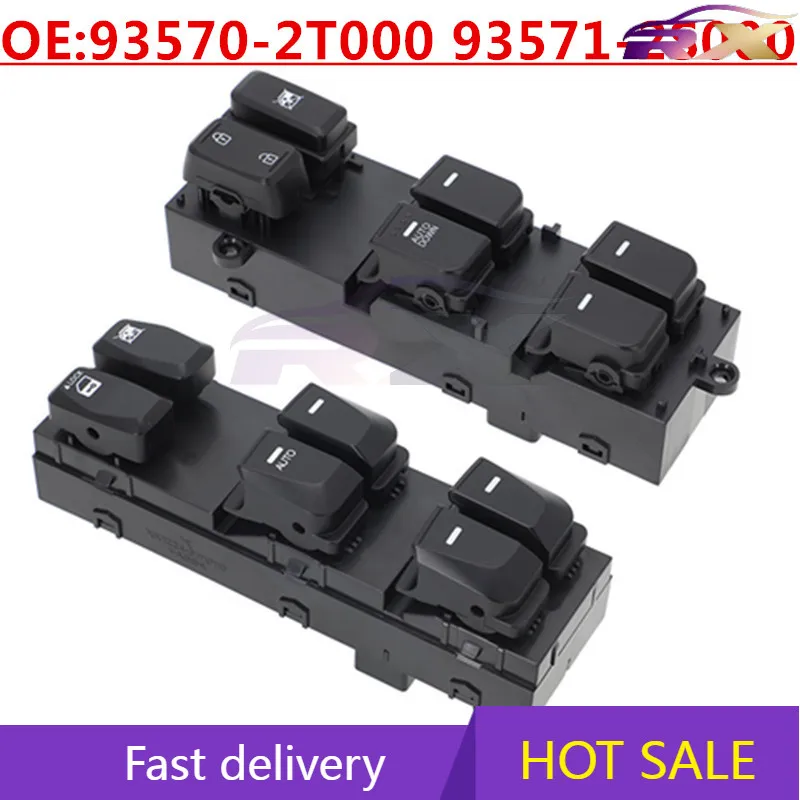 

OEM:93570-2T000 OEM:93571-2S000 Power Window Master Control Switch For Hyundai/Kia