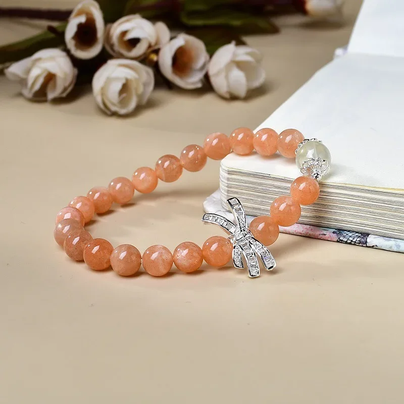 

Sunstone Citrine Bow Bracelet Ladies Light Luxury Fashion Lucky Bracelet