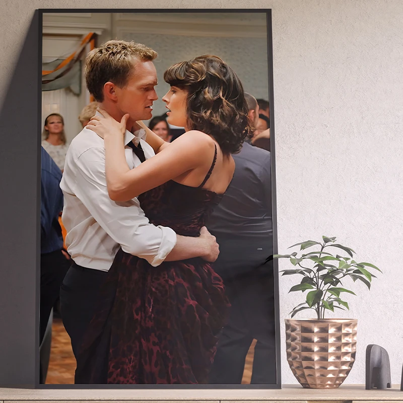 كيف قابلت والدتك الكلاسيكية التلفزيون اللعب المشارك قماش اللوحة يطبع جدار الفن الحديث التلفزيون اللعب صورة للمنزل غرفة المعيشة ديكور