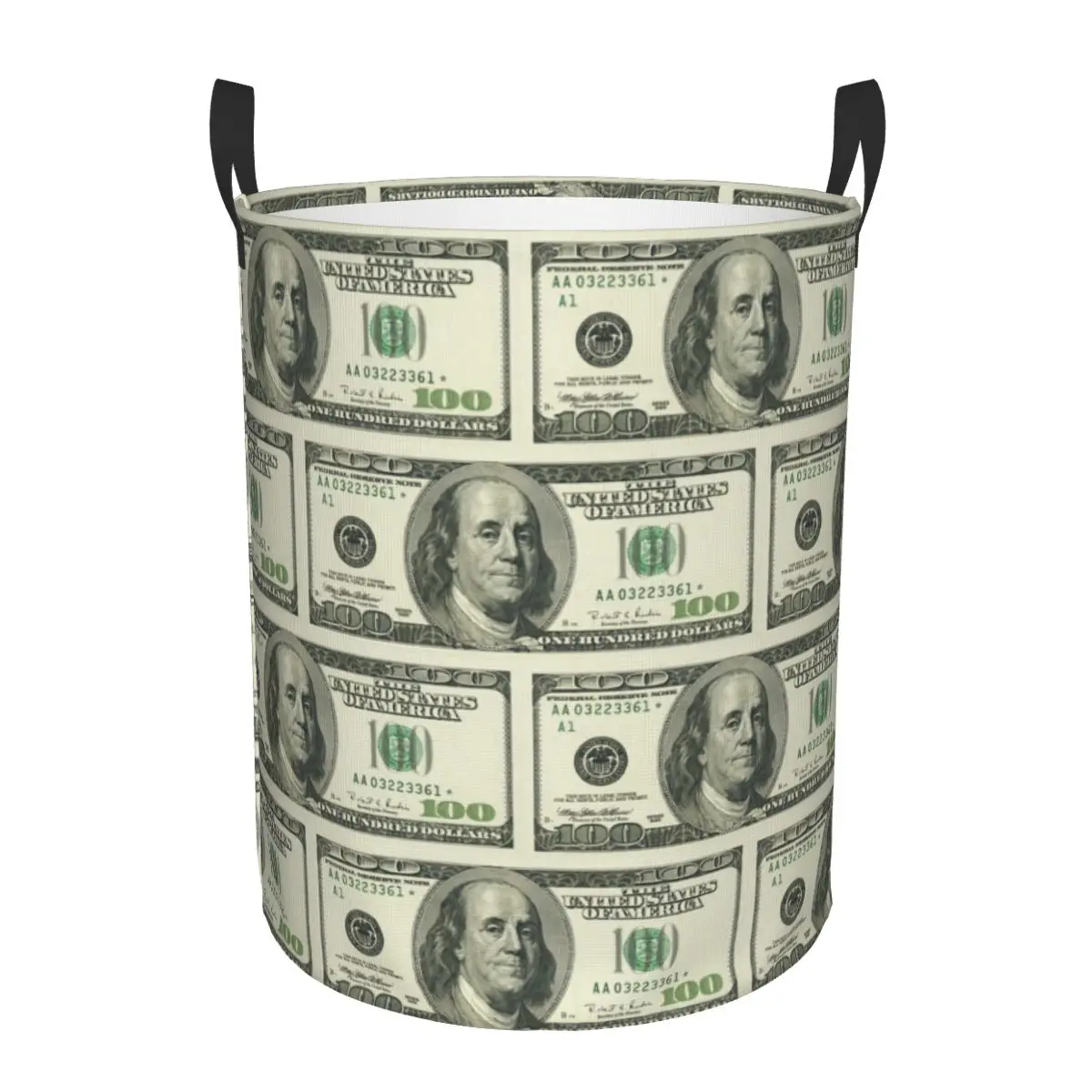 New European Dollar Design Laundry Hamper Large Storage Basket Dollar Euros Kids Nursery Toy Organizer