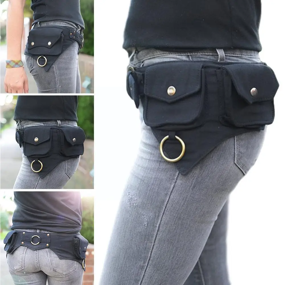 Ceinture ou sac de style hip-hop pour femmes, sac de taille conçu pour les femmes, rue de l\'argent, sports de plein air, vente en gros, K2F8