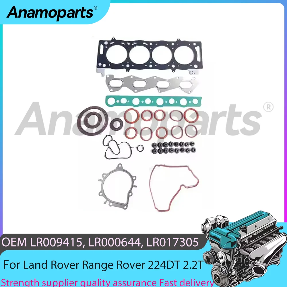 

Full Head Gasket Set for 2.2T L4 Diesel Engine Fit Land Rover Range Rover Evoque Jaguar XF 224DT LR009415 2006-2019