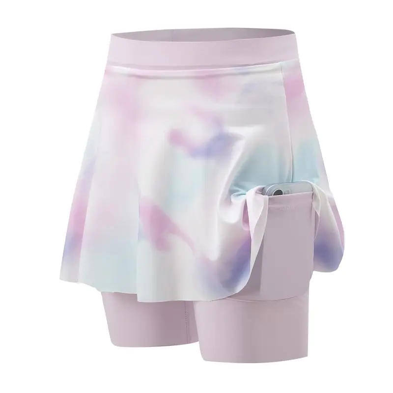 

Kids Girls Tennis Skirt High Waist Sports Skirt Pants With Pockets Quick Dry Gym Fitness Jogging Workout Skort Stretchy Skirt