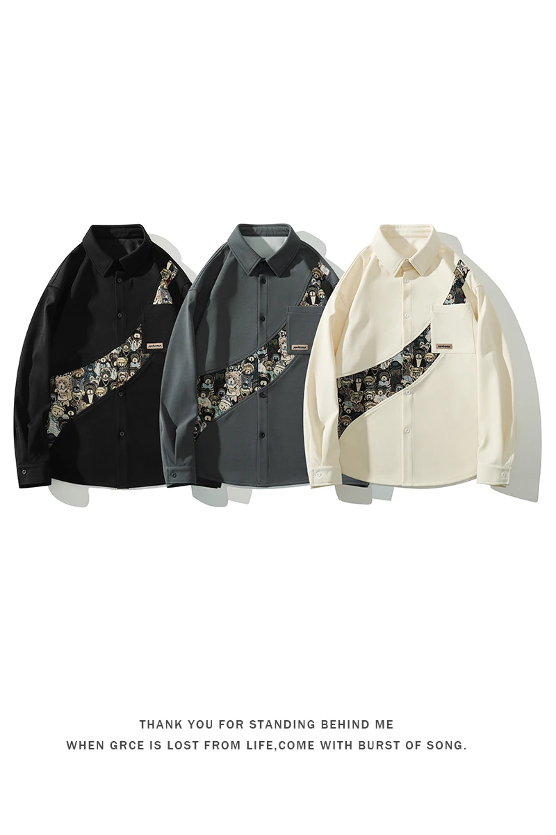 Camisa Social de manga larga para hombre, ropa elegante de alta calidad, estampada, Original, a la moda, 2024