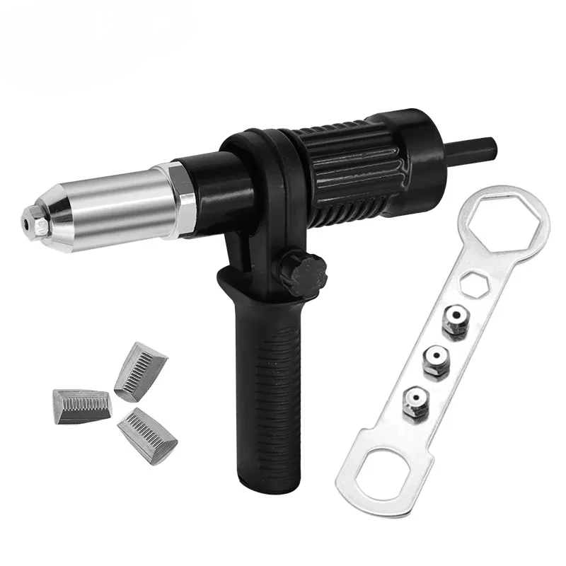 

Electric Riveting Gun Adapter 2.4mm-4.8mm Rivet Nut Gun Drill Bit Nozzle Cordless Conversion Connector Power Tools