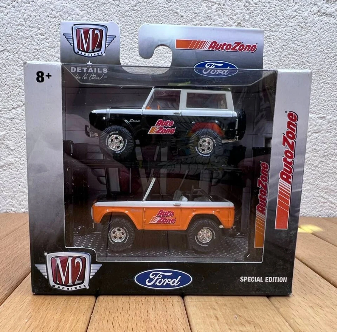 SALE2 M2 Machines 1:64 Dodge Ford Bronco Pontiac Mercury GMC diecast alloy car model Children's toys and gifts