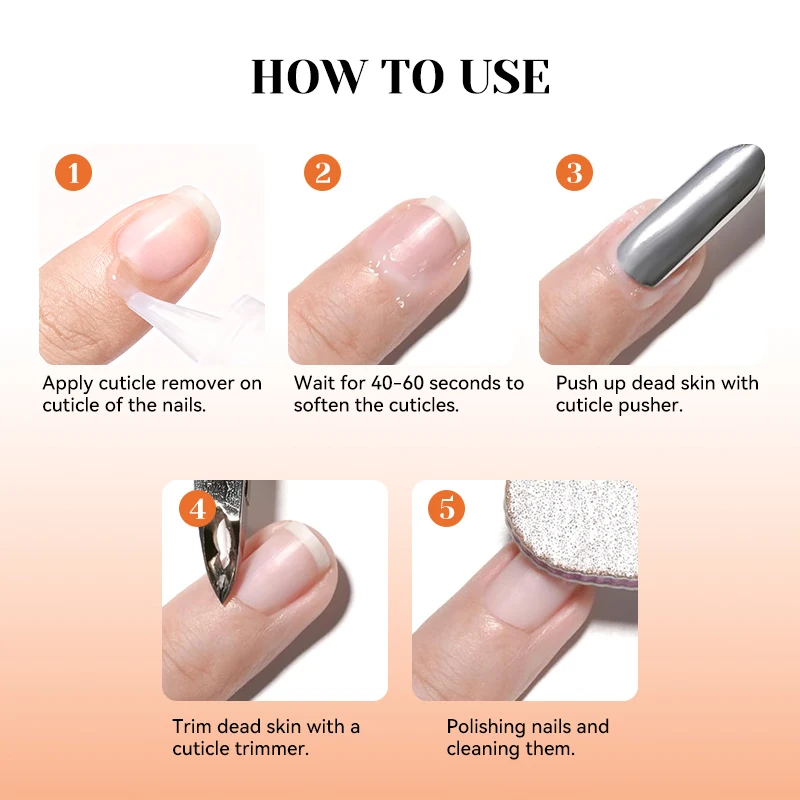 نيكول دياري 20 مللي مزيل بشرة الأظافر جل تليين سريع للبشرة الميتة العناية بالأظافر اللطيفة منظف بشرة سهل للتقليم