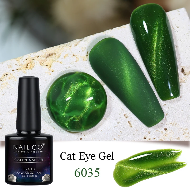 NAILCO Transparent Cat Eye Gel polish Crystal Magnetic Gel Nail Polish Nail Semi Permanent Varnish UV Gel Nails Art Vernis Soak