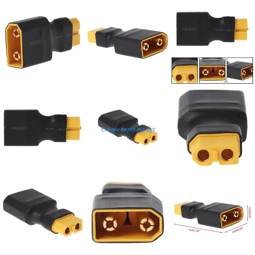 

090B Male XT90 Plug XT60 Female Conversion Adaptor Hobby Toy Replaceable Part