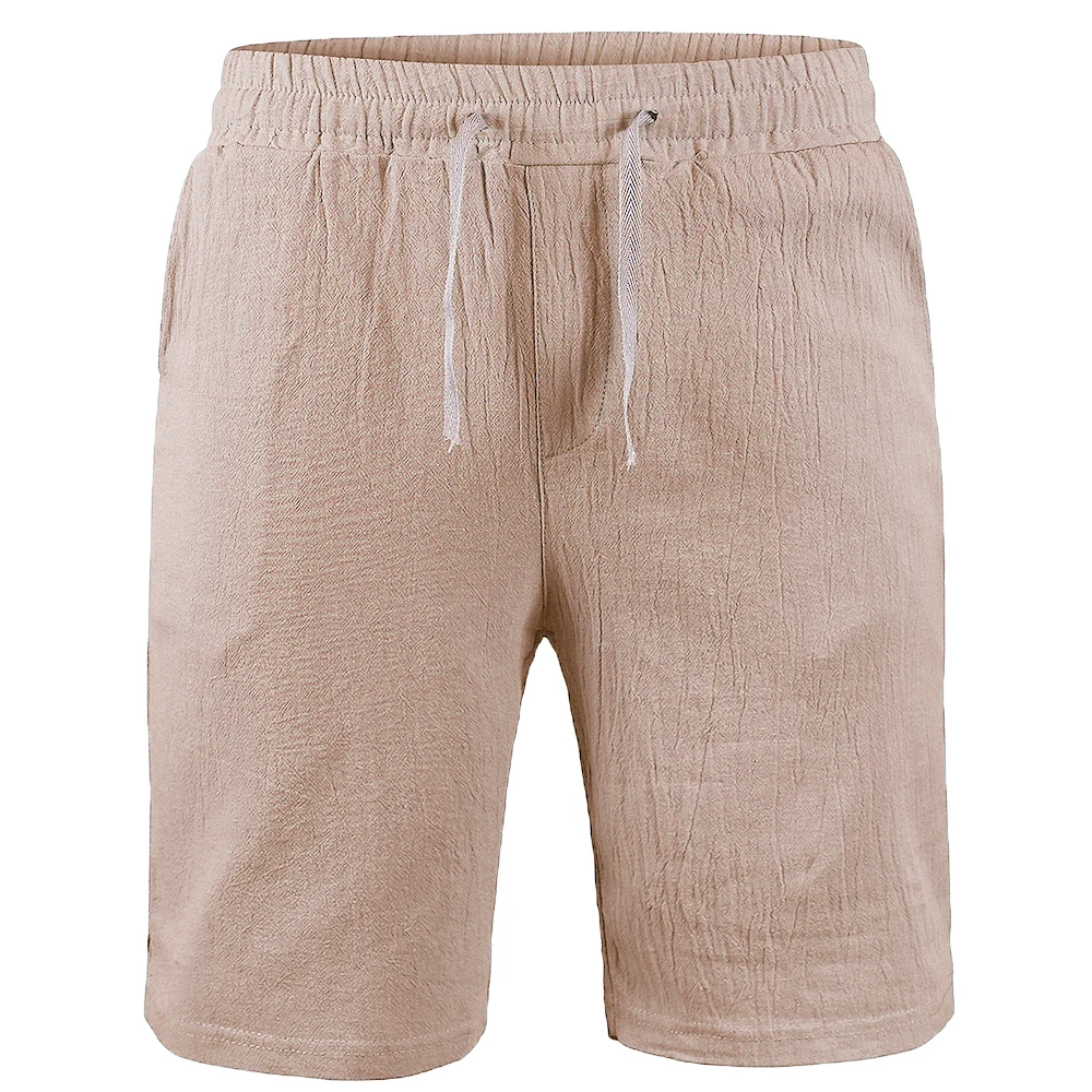 Men's Five-point Short Breathable Simple Summer Thin Casual Shorts Solid Color Elastic Beach Short Lightweight Streetwear