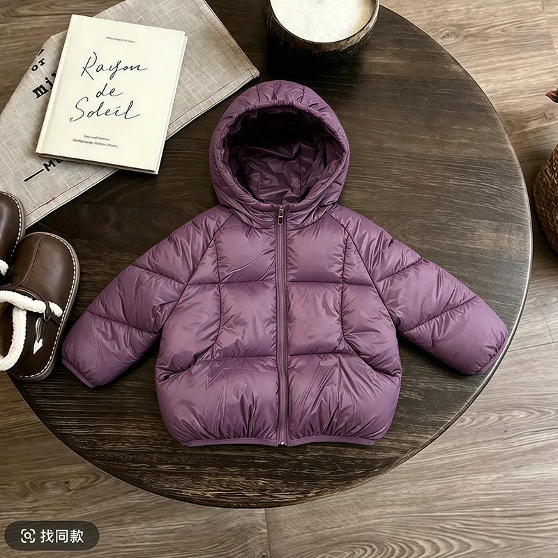 Neue Daunenjacke im koreanischen Stil für Babys von 2-6 Jahren, Winterjacke für Mädchen, Babykleidung für Jungen, leichte warme Baumwolljacke mit Kapuze. – Detail 13