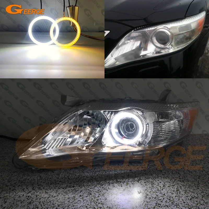

For Toyota Camry V40 2006 2007 2008 2009 2010 2011 Ultra Bright Switchback Day Light Turn Signal LED Angel Eyes Kit Halo Rings