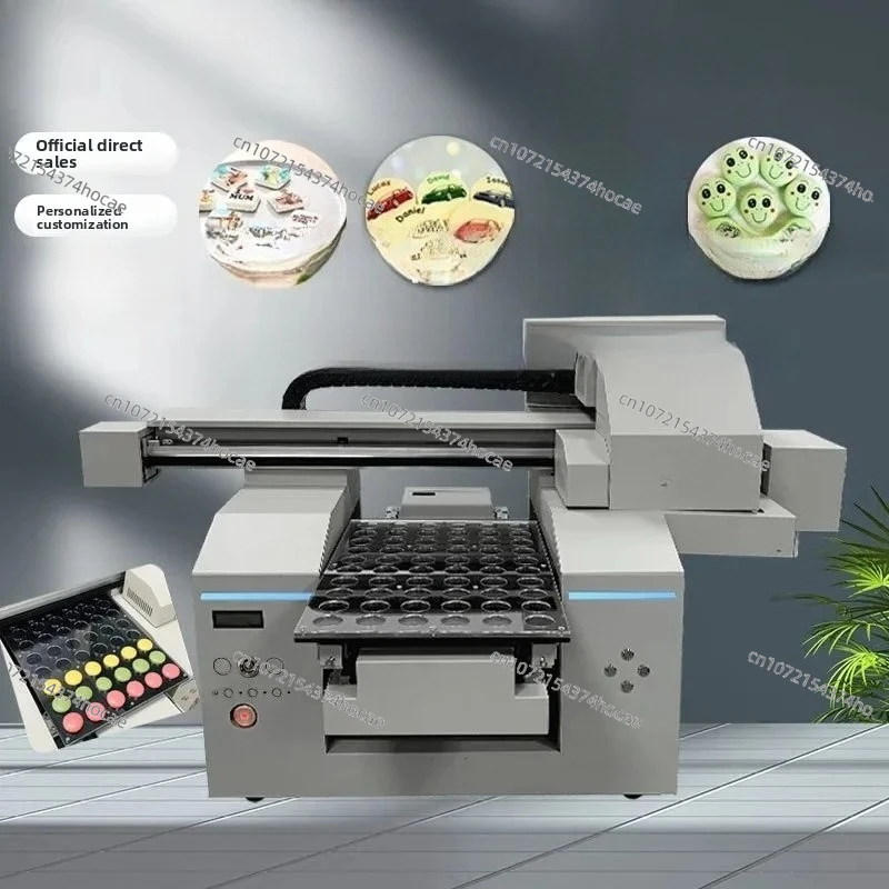 Food Packaging Color Inkjet Printer, Can Chocolate Beans Moon Cake Buns Food Direct Injection Machine