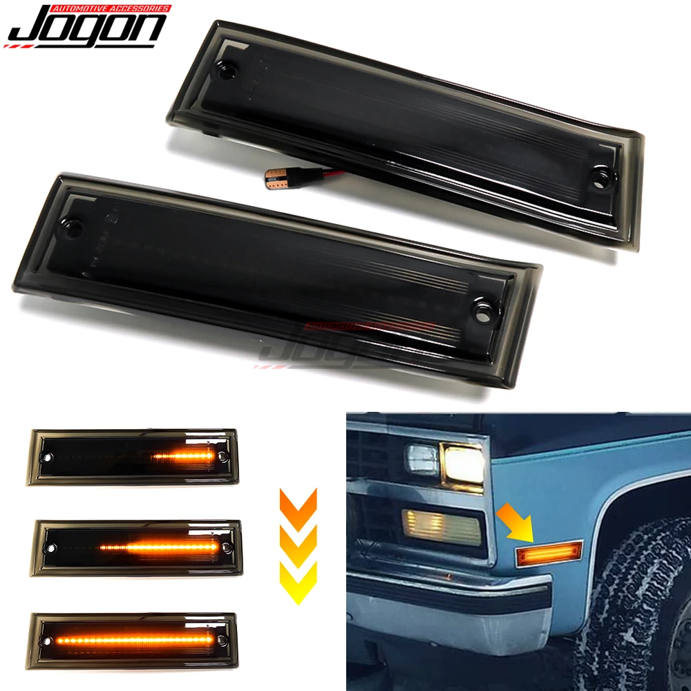 For Chevrolet Suburban Blazer Fullsize LED Turn Signal Side Marker Light For GMC C1500 C2500 Suburban Jimmy Fullsize 1981-1991