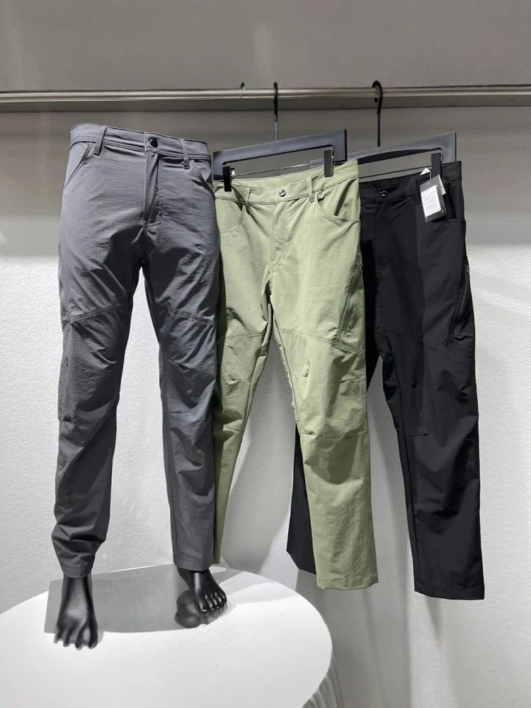 

Spring Men's Qui Dry Woven Loose Straight Leg Outdoor Breathable Casual Long Pants Lightweight Comfortable Youth Sle