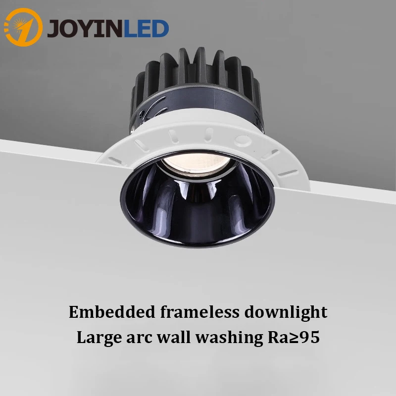 

Borderless Led Spotlight Led Embedded Anti-glare High CRI 75mm Opening Pre-buried Concealed 3500K Led Ceiling Downlight Lamps