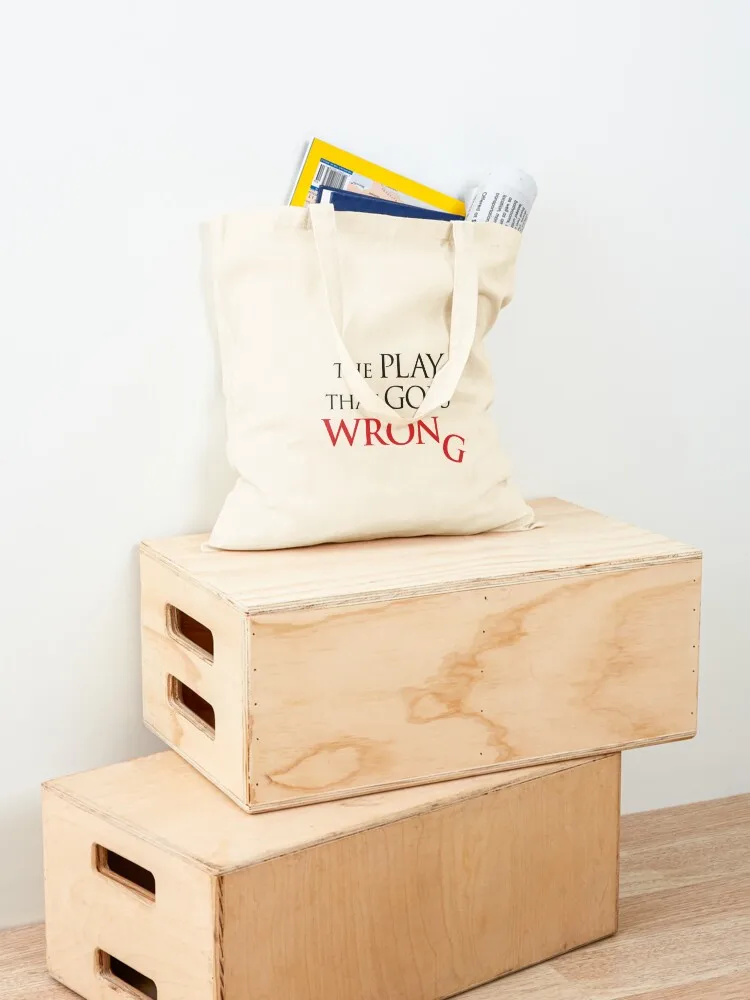 The Play That Goes Wrong Broadway Logo حمل حقيبة قماش stote حقيبة المتسوق حقيبة المرأة حقائب الشاطئ للمتسوقين