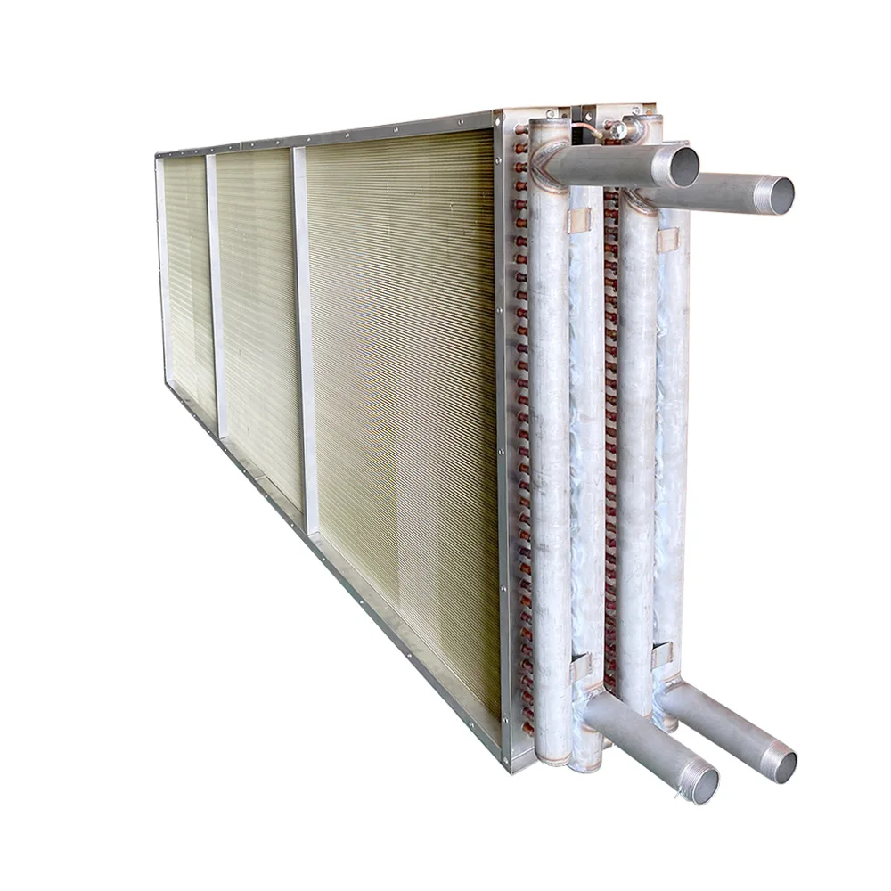 Design de aleta personalizado do componente do núcleo do refrigerador de superfície finalizado para sistemas de refrigerante de ar condicionado central