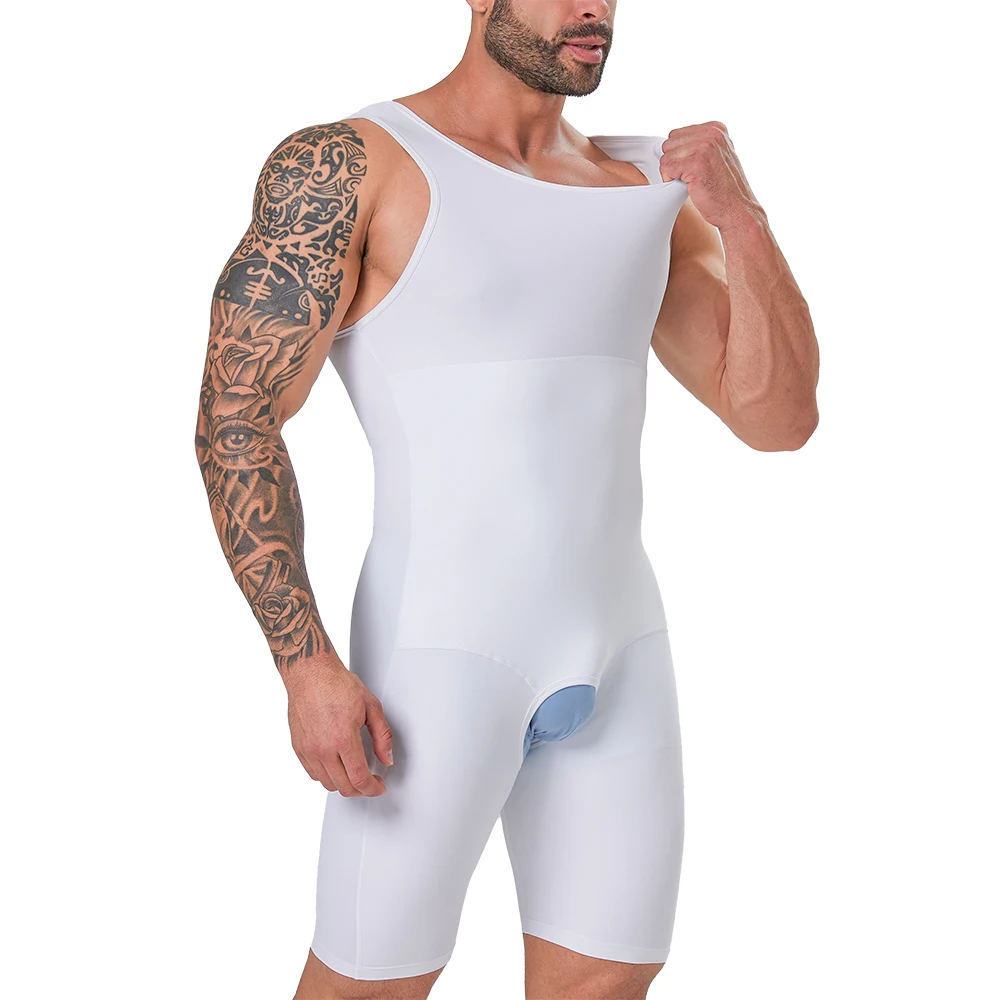 2024 Newest Mens Full Body Shaper Underwear Compression Bodysuit For Tummy Control Butt Lift Chest Slim Shapewear