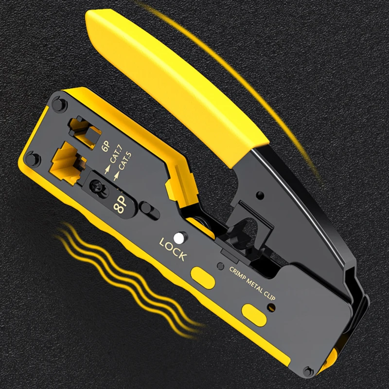 Cat7 Cat6A RJ45 Crimper Hand Network Tools Pliers RJ12 Cat5E Cat6 8P8C Cable Stripper Pressing Clamp Tongs Clip Multi Function