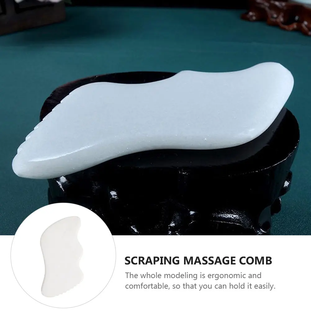 

1 шт. нефритовая массажная пластина для лица, шеи, спины, плеч, ног и стоп, инструмент Гуаша для расслабления мышц, спа-доска